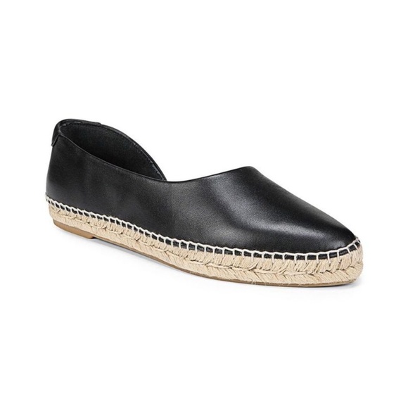 Vince Shoes - Vince Tita Leather Espadrille Flats 8